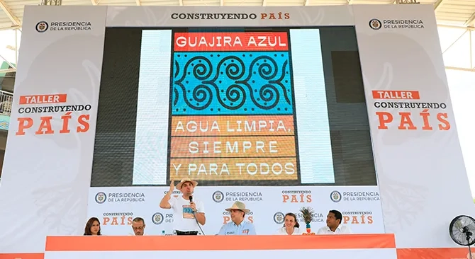 Guajira Azul el plan del Gobierno Nacional para llevar agua al departamento