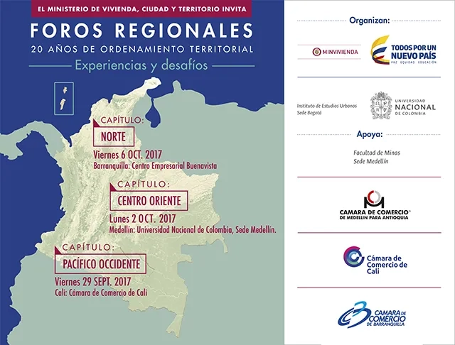 Minvivienda celebrara los 20 anos de la Ley de Desarrollo Territorial con foros regionales