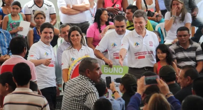 El Gobierno Nacional entregó hoy 155 viviendas gratis en Dosquebradas, Risaralda