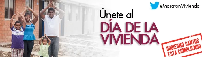 Gobierno Santos les cumple a los colombianos: ¡hoy Maratón de la Vivienda en Colombia!