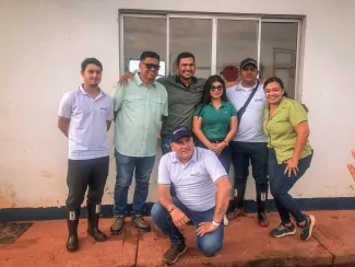 Alcalde de Puerto Carreño y viceministro de Agua en el recorrido por el relleno sanitario ‘El Merey’