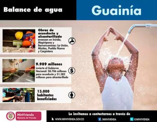 Inversiones por $10.000 millones para acueductos y alcantarillados benefician a 13.000 habitantes del Departamento de Guainía