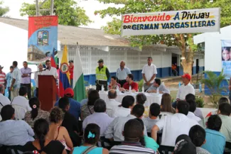 Ministro Vargas Lleras inauguró alcantarillado de Pivijay, Magdalena