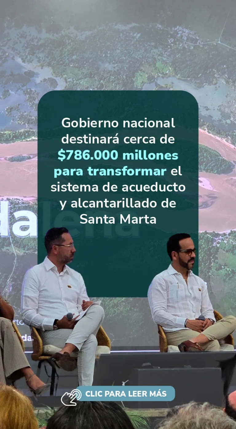 PIEZA GRAFICA COMUNICADO GOBIERNO DESTINARA INVERSION PARA TRANSFORMAR ACUEDUCTO DE SANTAMARTA