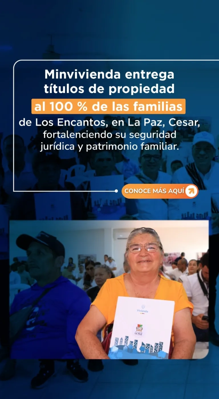 PIEZA GRAFICA COMUNICADO ENTREGA DE TITULOS EN LA PAZ, CESAR