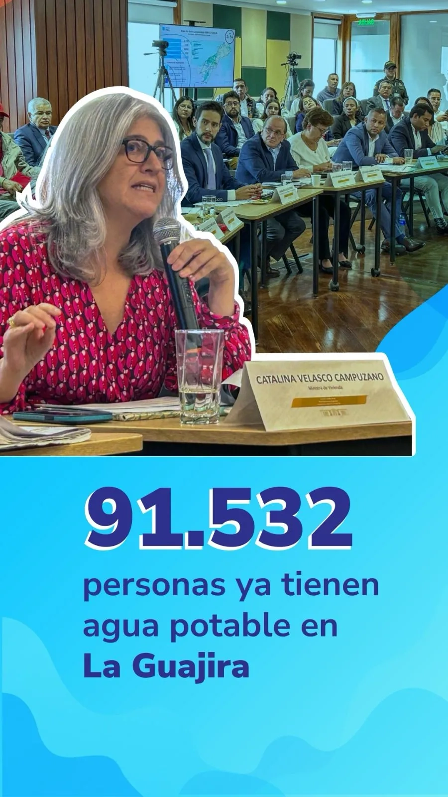91.532 personas ya tienen agua potable en La Guajira