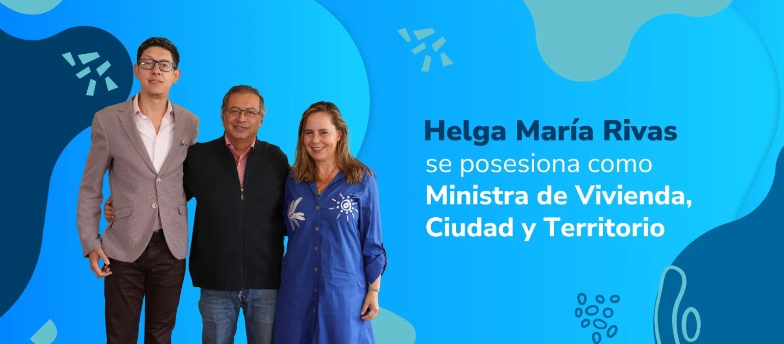 Helga María Rivas se posesiona como Ministra de Vivienda, Ciudad y Territorio