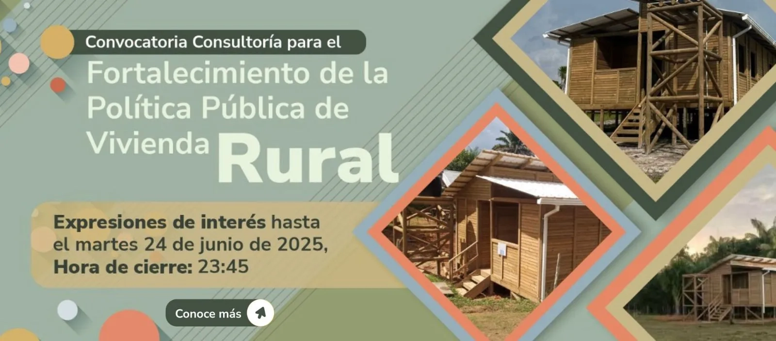 PIEZA GRAFICA CONVOCATORIA CONSULTORIA VIVIENDA RURAL