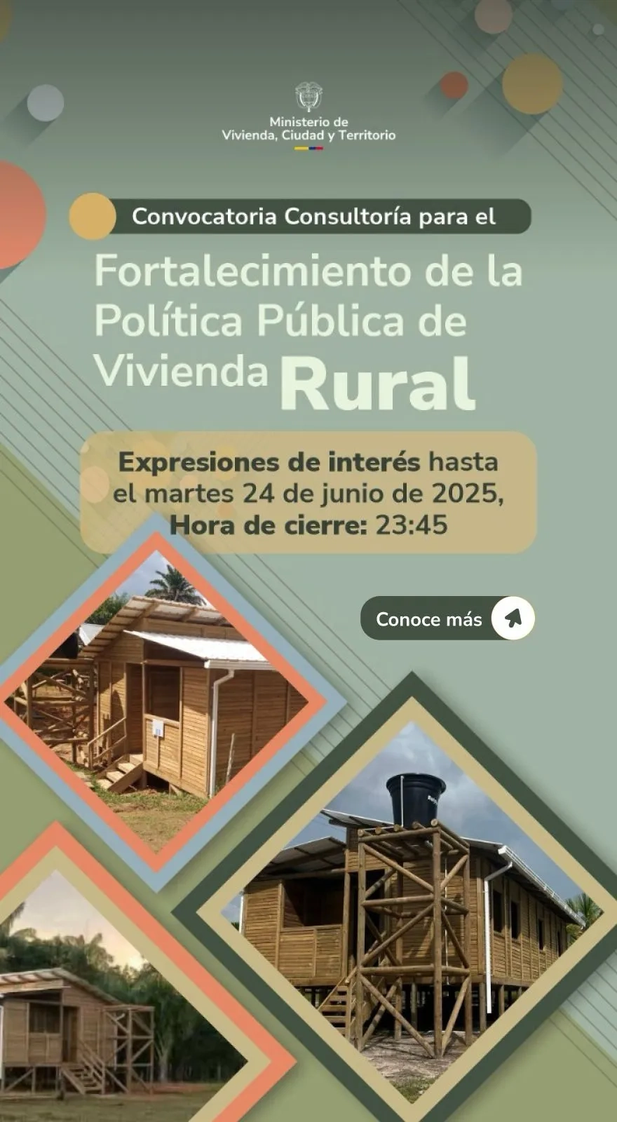 PIEZA GRAFICA CONVOCATORIA CONSULTORIA VIVIENDA RURAL
