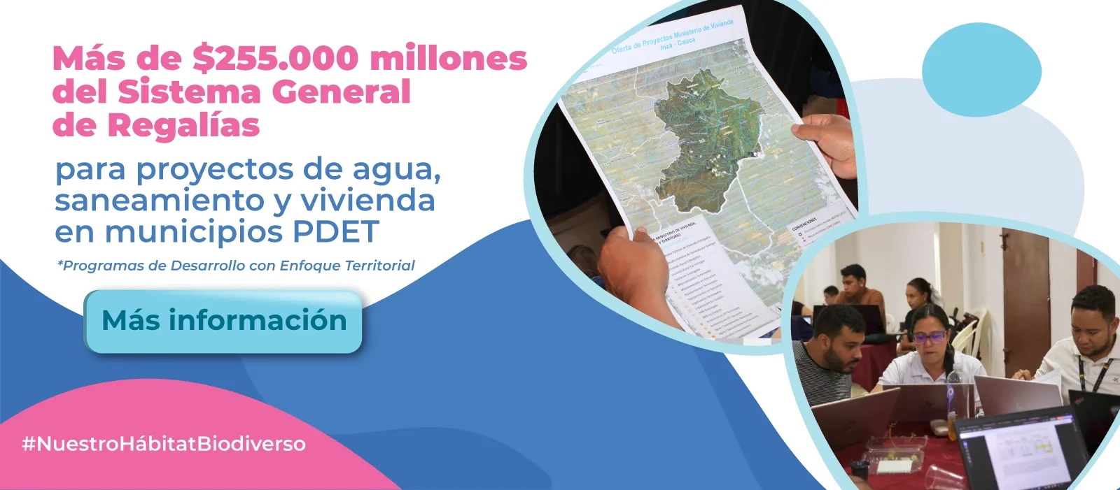 PIEZA GRAFICA COMUNICADO SISTEMA GENERAL DE REGALIAS PARA MUNICIPIO PDET