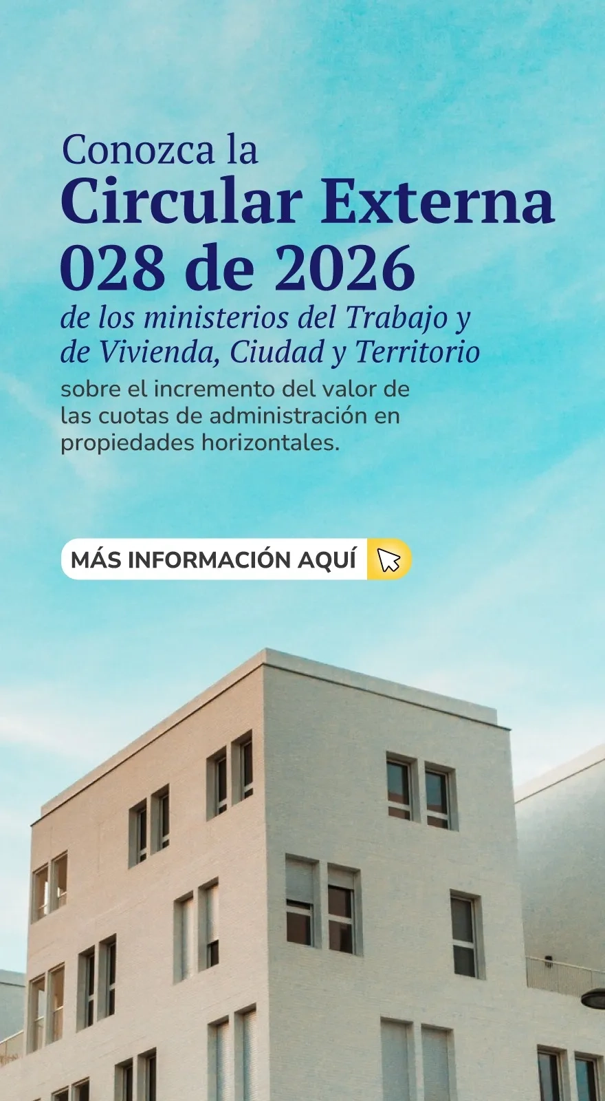 PIEZA GRAFICA COMUNICADO INCREMENTO CUOTAS DE ADMON