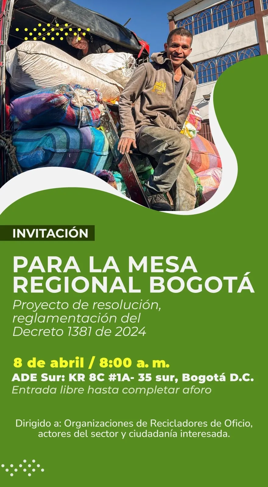 PIEZA GRAFICA MESA REGIONAL BOGOTA