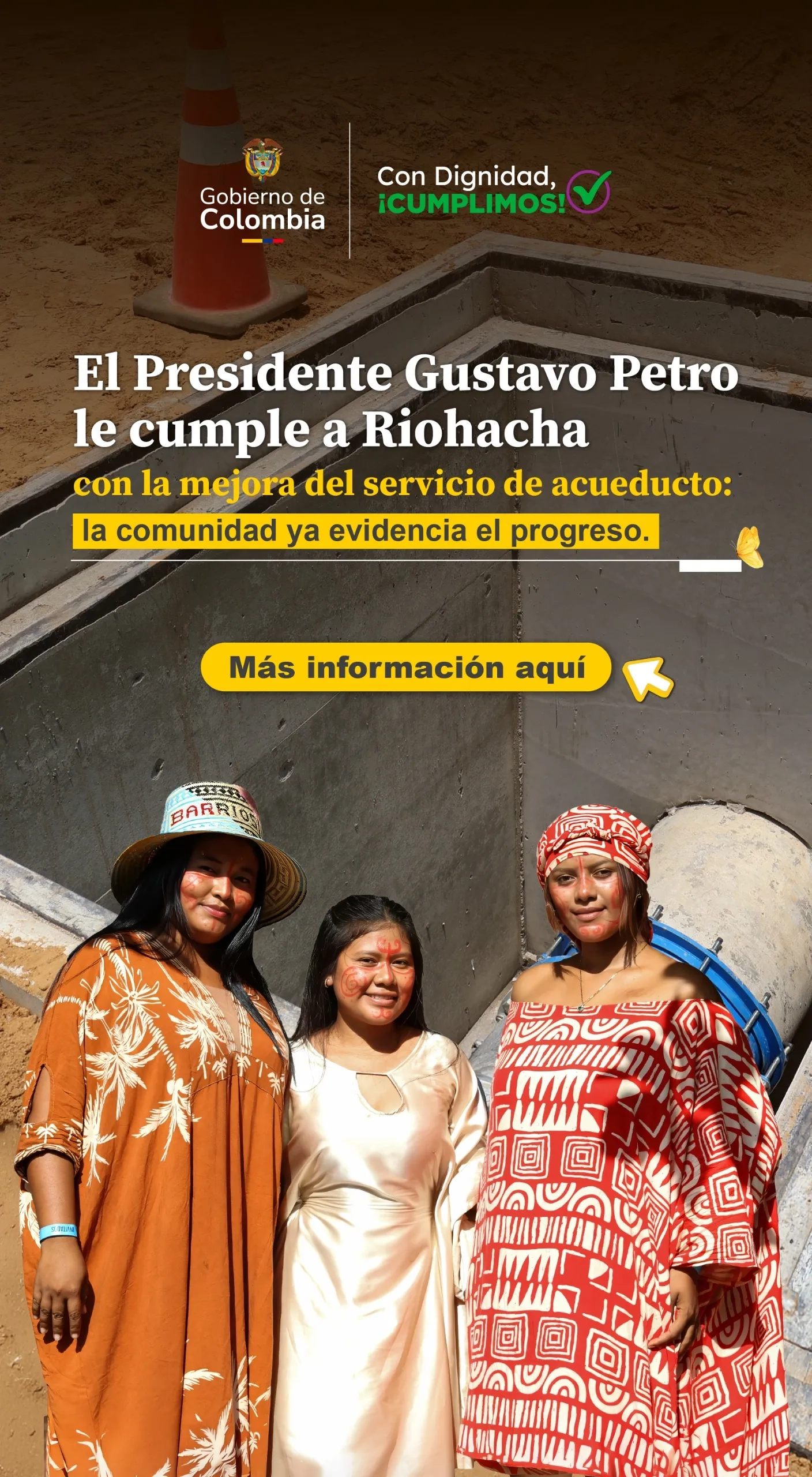 PIEZA GRAFICA COMUNICADO ENTREGA GUAJIRA