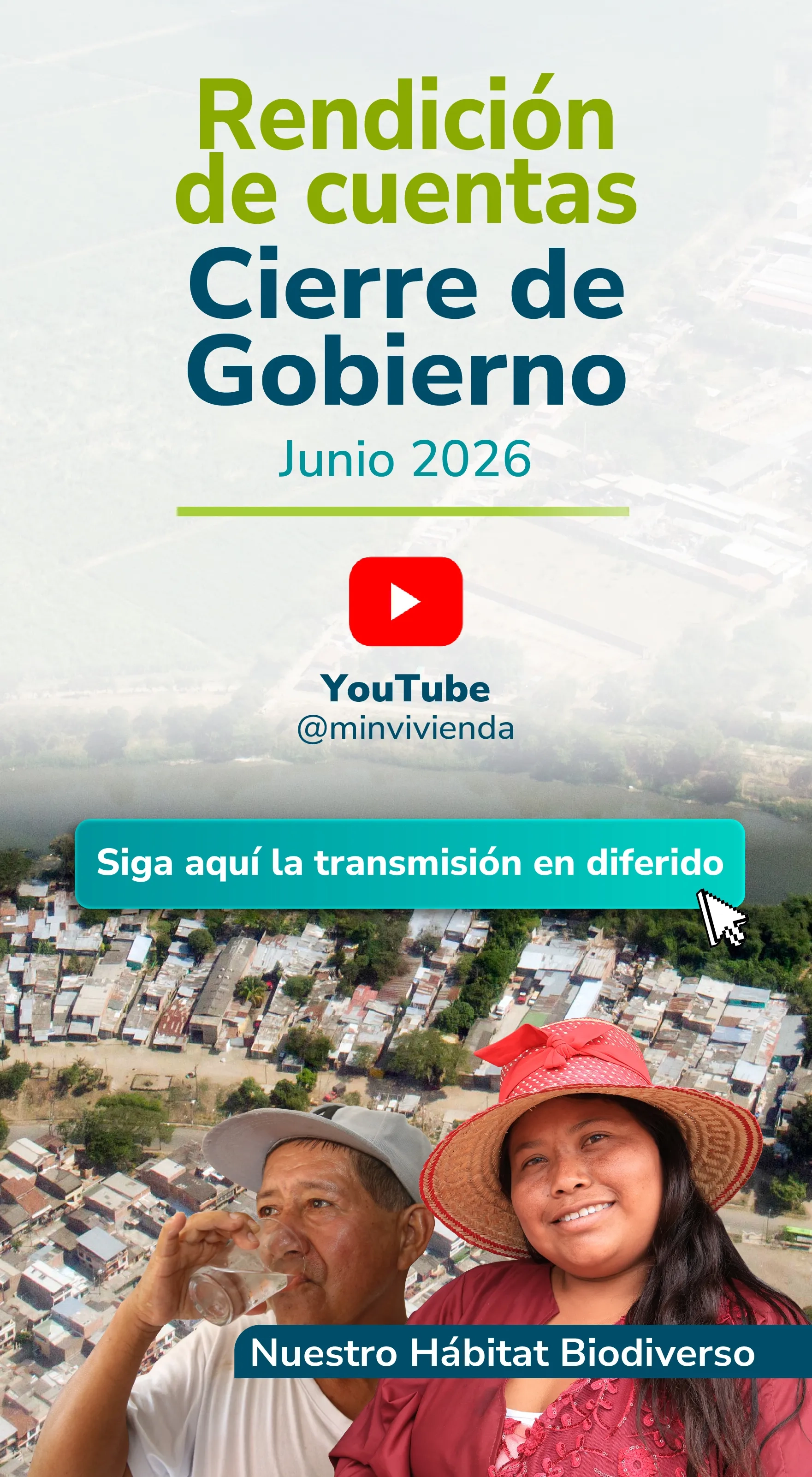 PIEZA GRÁFICA TRANSMISION EN DIFERIDO RENDICION DE CUENTAS CIERRA DE GOBIERNO
