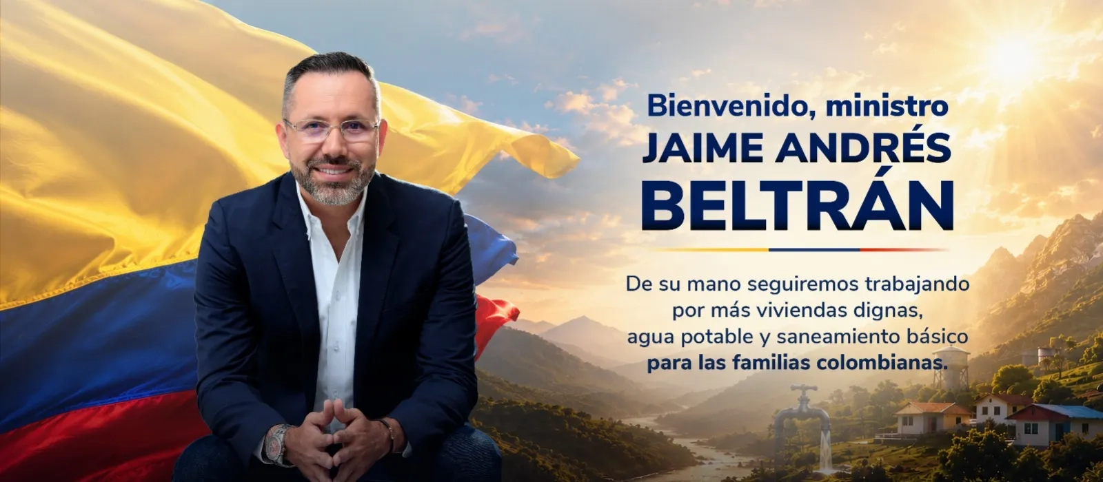 PIEZA GRAFICA POSECION MINSTRO DE VIVIENDA 2026 JAIME ANDRES BELTRAN