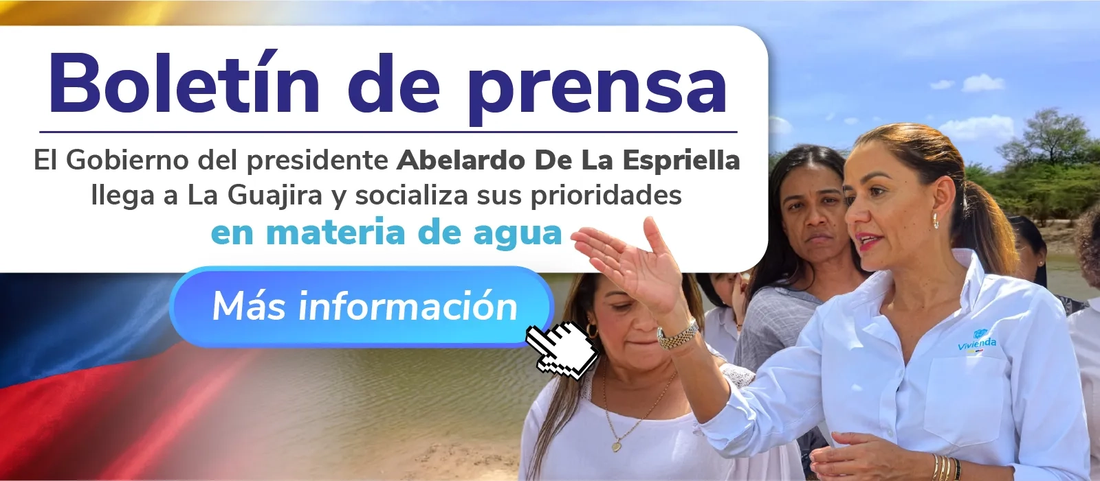 PIEZA GRAFICA COMUNICADO GOBIERNO SOCIALIZA PRIORIDADES DE AGUA EN LA GUAJIRA