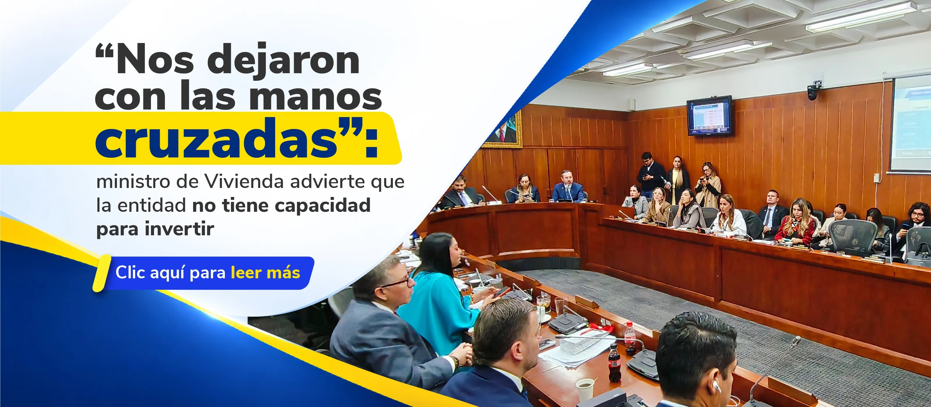 PIEZA GRAFICA COMUNICADO MINISTRO ADVIERTE QUE LA ENTIDAD NO TIENE CAPACIDAD PARA INVERTIR