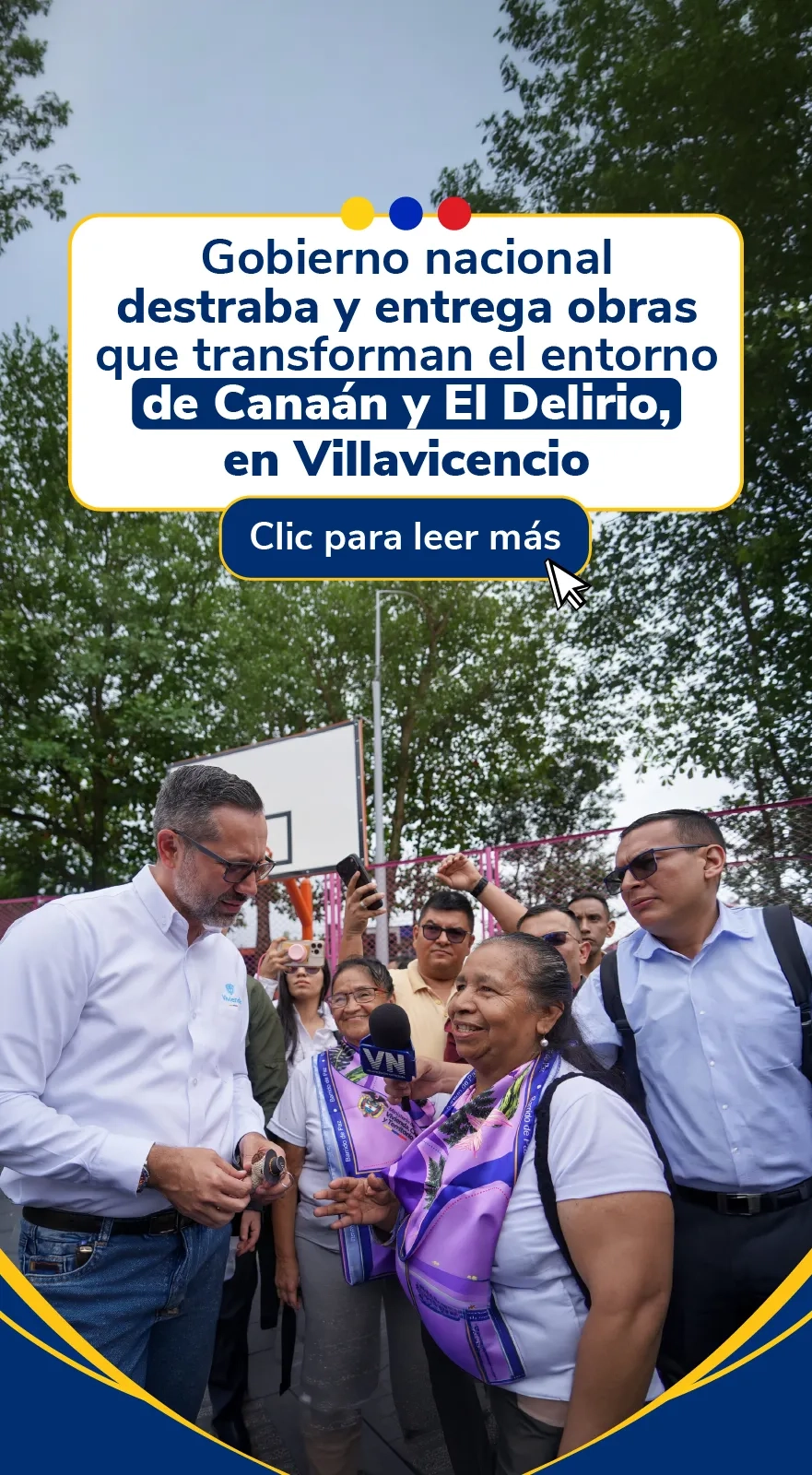 BANNER COMUNICADO GOBIERNO DESTRABA OBREA EN VILLAVICENCIO