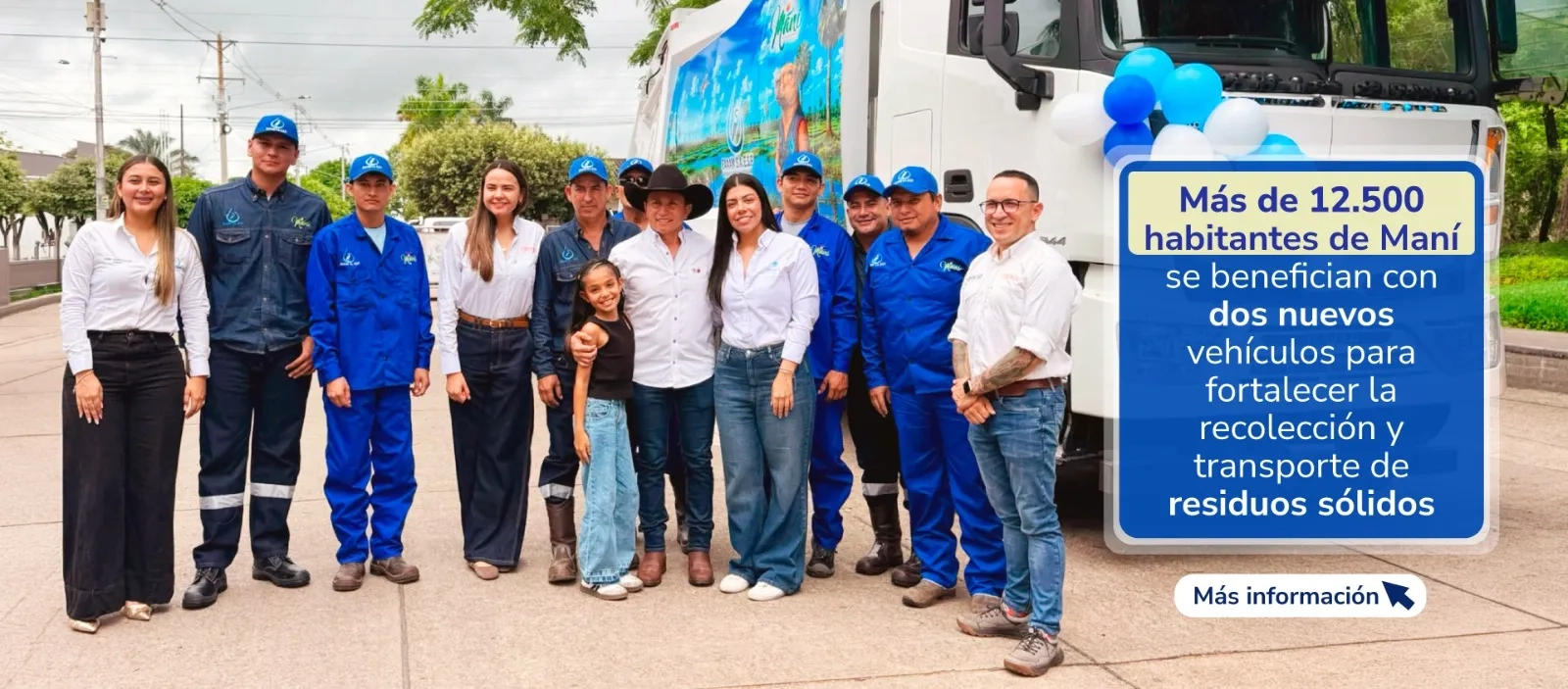 PIEZA GRAFICA COMUNICADO HABITANTES DE CASANARE CUENTAN CON VEHICULOS NUESTRO PARA TRANSPORTE DE RESIDUOS SOLIDOS